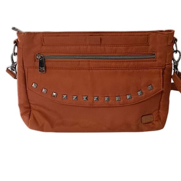 LUG Pacer Crossbody Bag Copper‎ Studded Adjustable Strap Purse Handbag Quilted - Picture 12 of 16